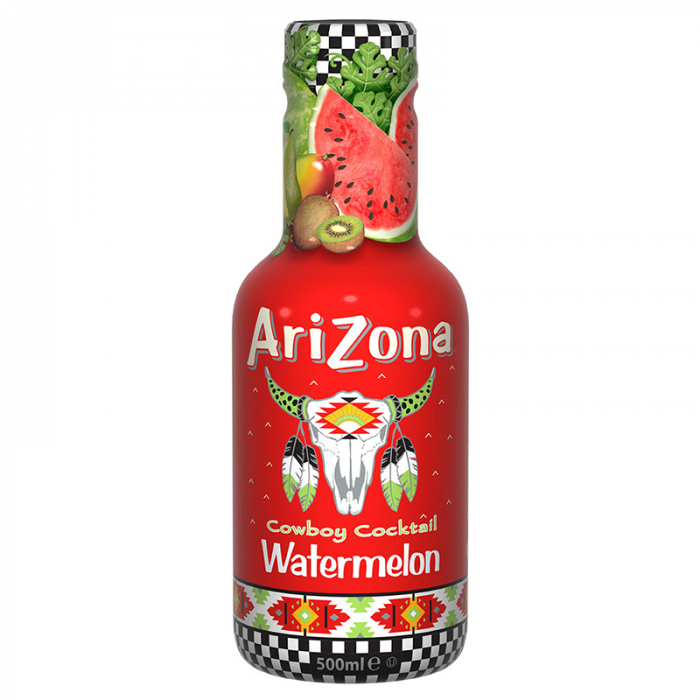 AriZona Cowboy Cocktail Watermelon 6 x 500ml (case) - Out of Date