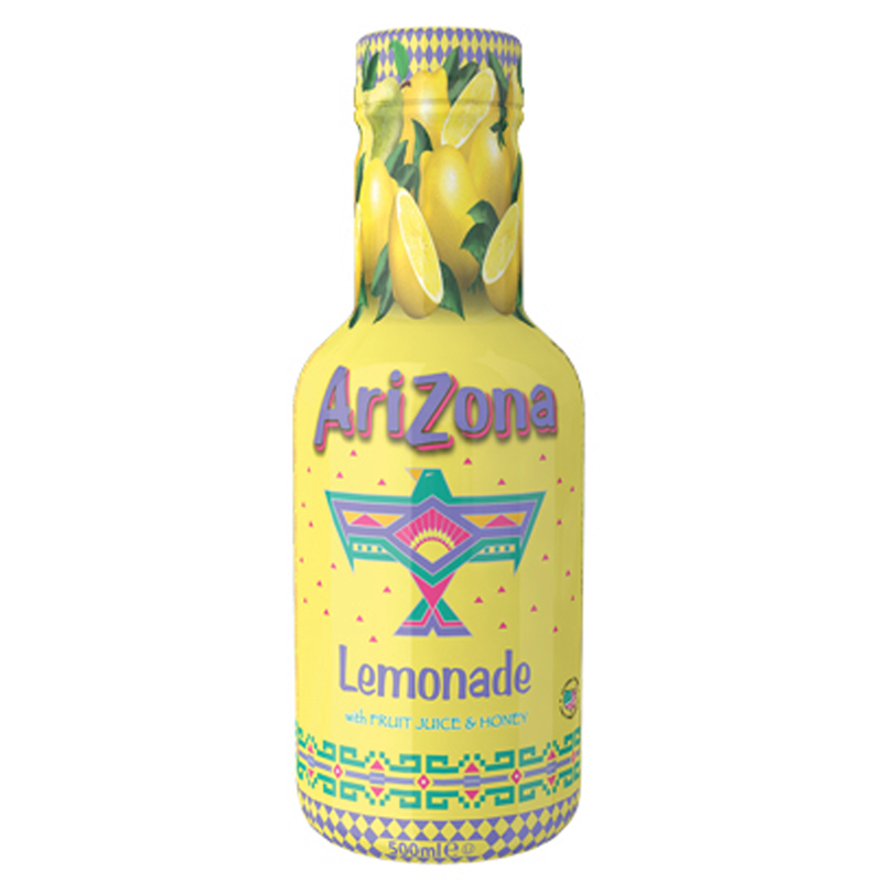 AriZona Lemonade w/ Fruit Juice & Honey 500ml - Out of Date