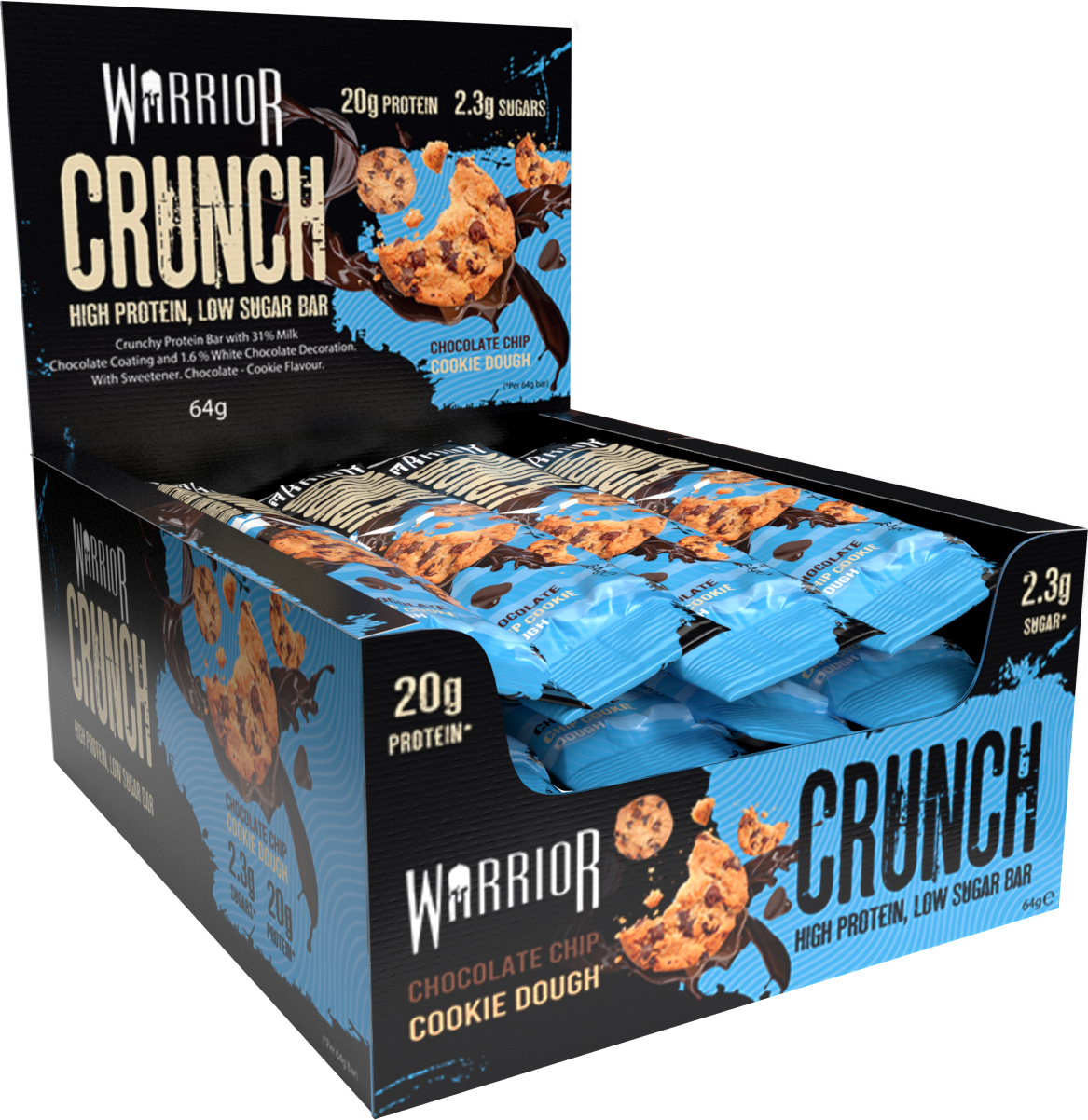Warrior Crunch Bars 12 x 64g