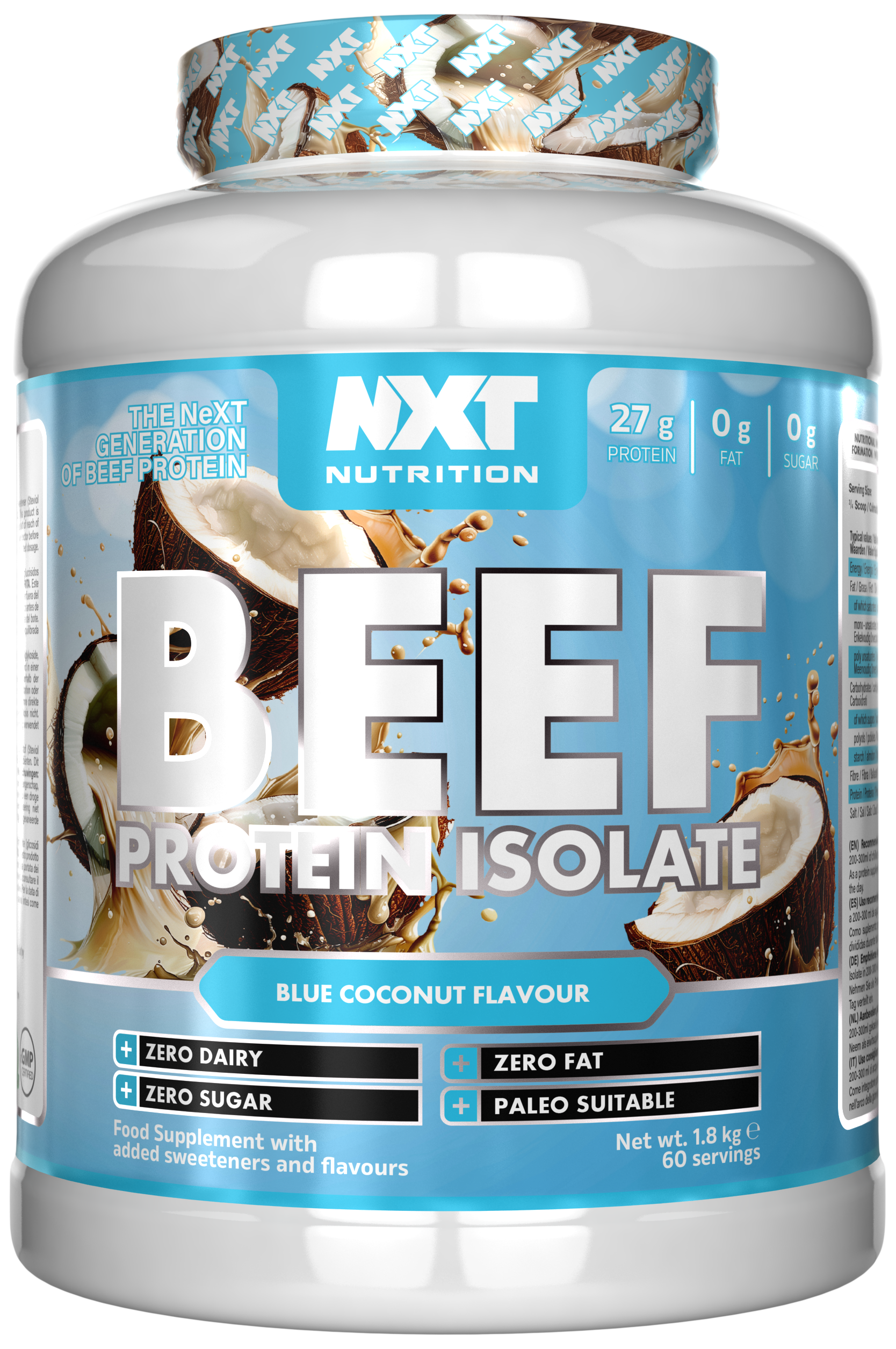 NXT Nutrition Beef Protein Isolate 1.8kg