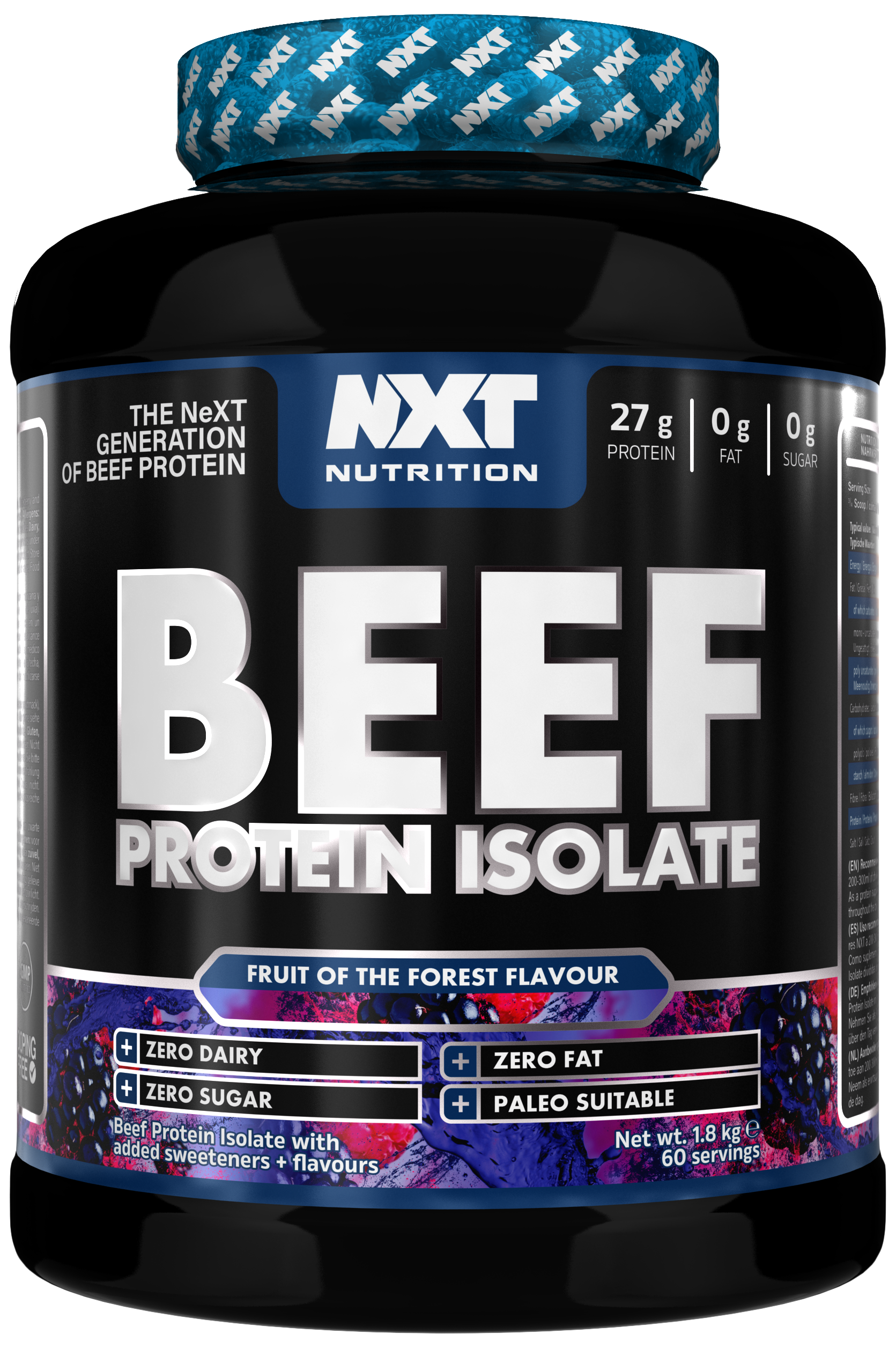 NXT Nutrition Beef Protein Isolate 1.8kg