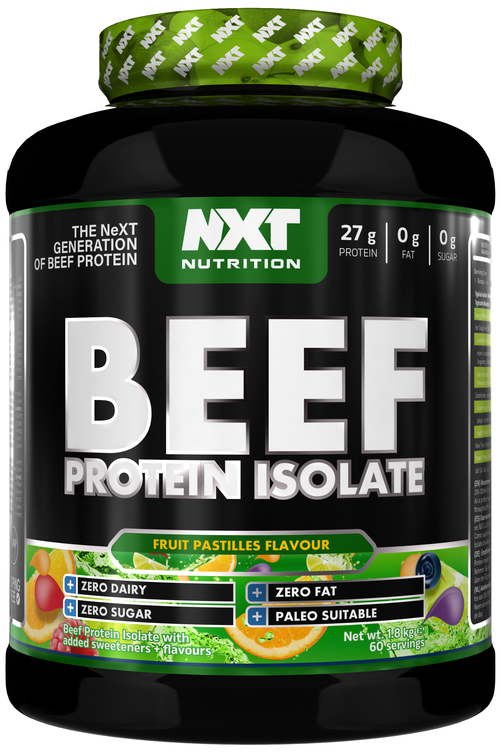 NXT Nutrition Beef Protein Isolate 1.8kg