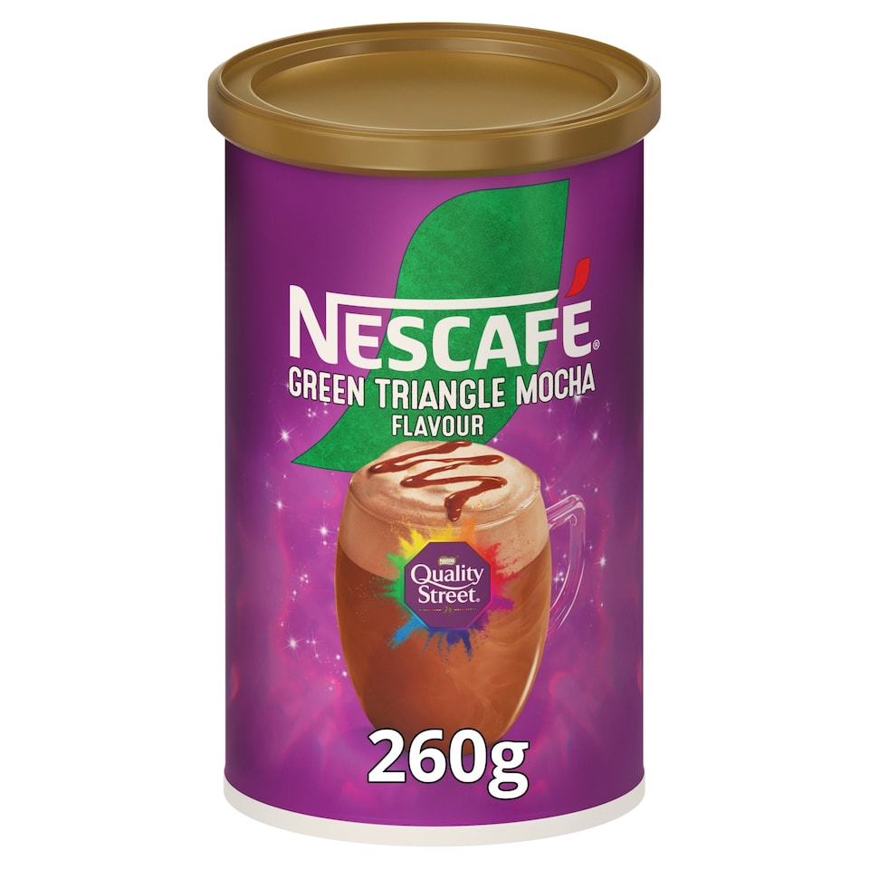 Nescafe Green Triangle Quality Street Mocha 260g - Out of Date
