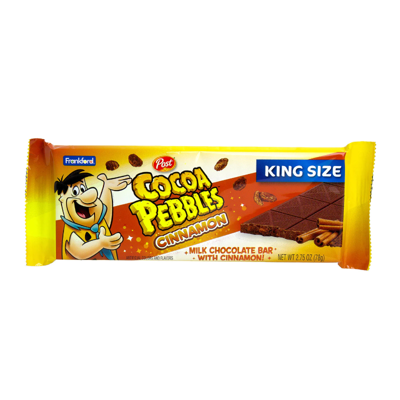 Cocoa Pebbles Chocolate Cinnamon Bar King Size 78g - Out of Date