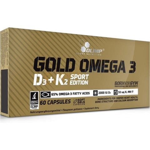 Olimp Nutrition Gold Omega 3 D3 + K2 Sport Edition  60 caps - gymstop