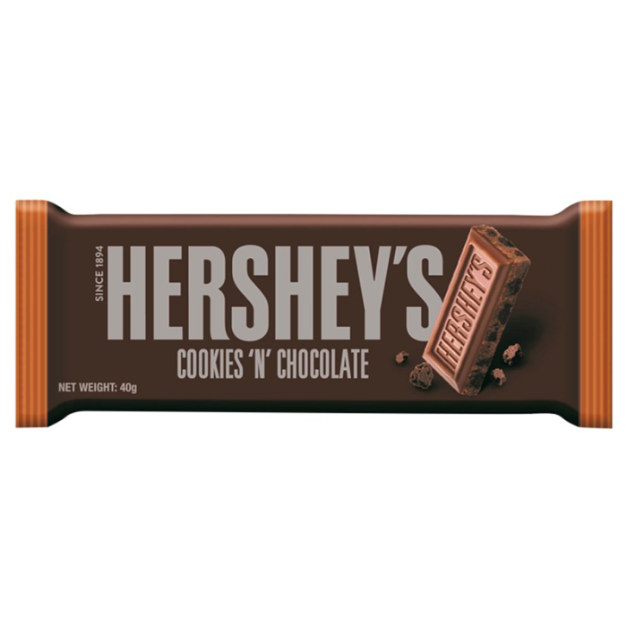 Hershey's Cookies 'N' Chocolate Bar 40g - Out of Date
