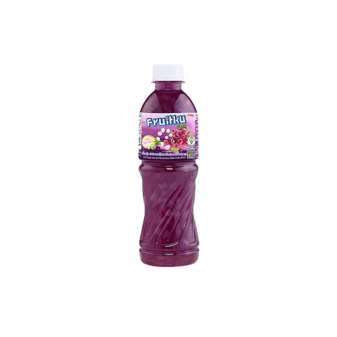 Fruitku Grape with Nata de Coco (Thailand) 6 x 350ml - Out of Date