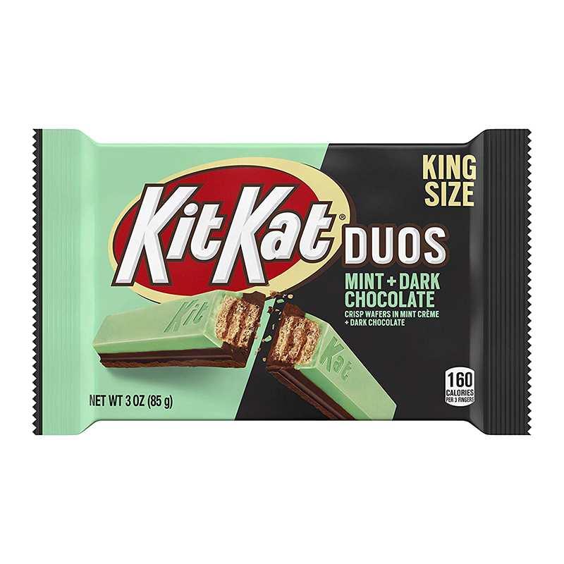 Kit Kat King Size Duo's Mint & Dark Chocolate 24 x 85g (case) - Out of Date