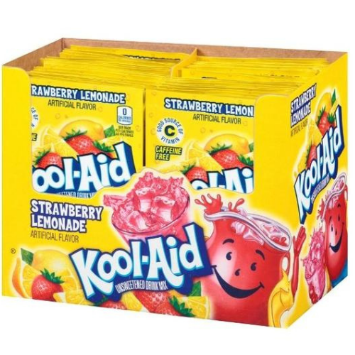 Kool-Aid Lemonade Strawberry Drink Mix 48 x 3.6g (box) - Out of Date
