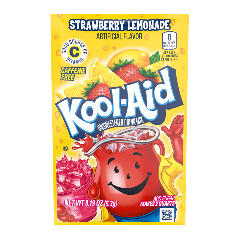 Kool-Aid Strawberry Lemonade Drink Mix 5.3g - Out of Date