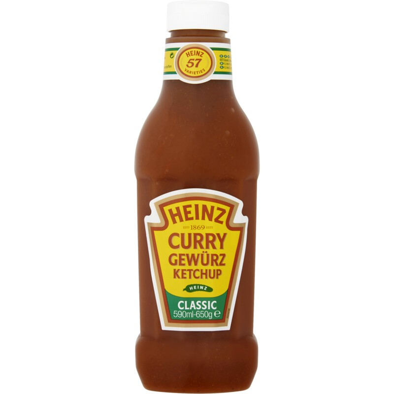Heinz Curry Gewurz Ketchup 590ml - Out of Date