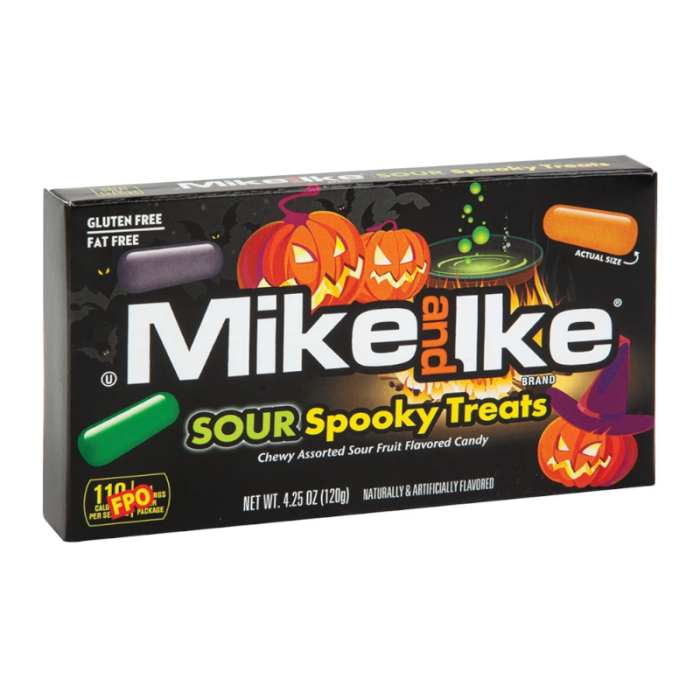 Mike & Ike Halloween Sour Spooky Treats 120g - Out of Date