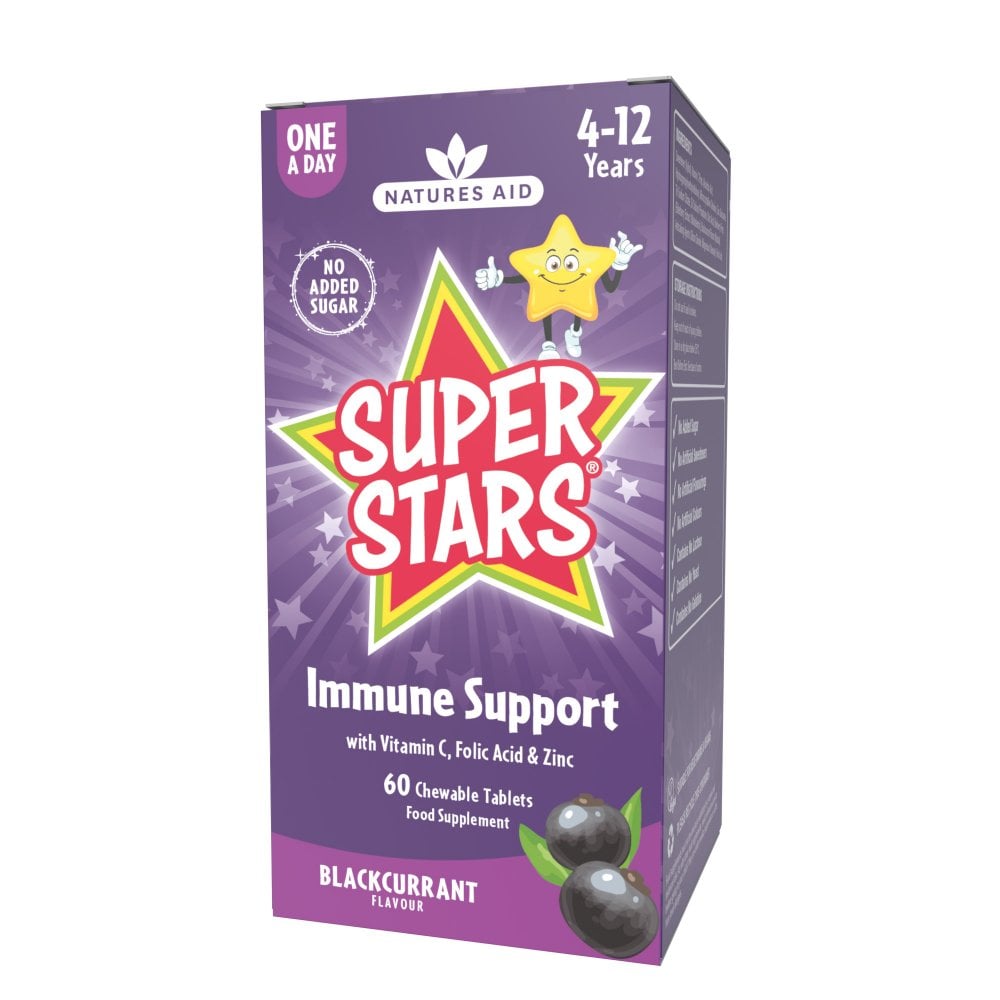 Natures Aid Super Stars Immune Support 60 Tabs