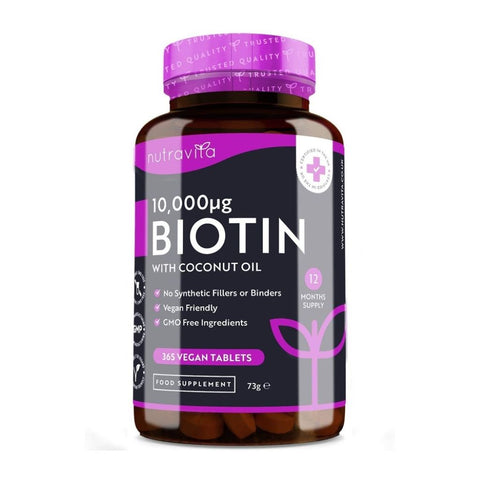 Nutravita Bioton with Coconut Oil 365 Tablets - Out of Date