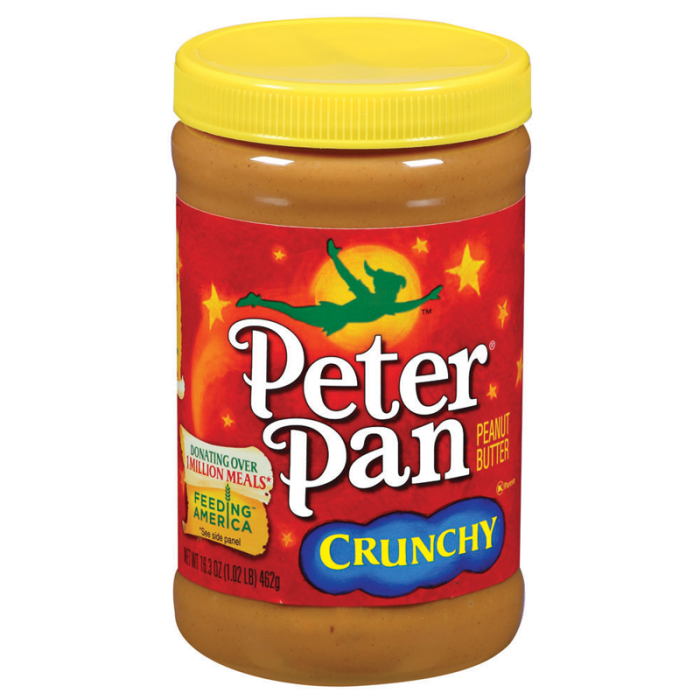 Peter Pan Crunchy Peanut Butter 462g - Out of Date