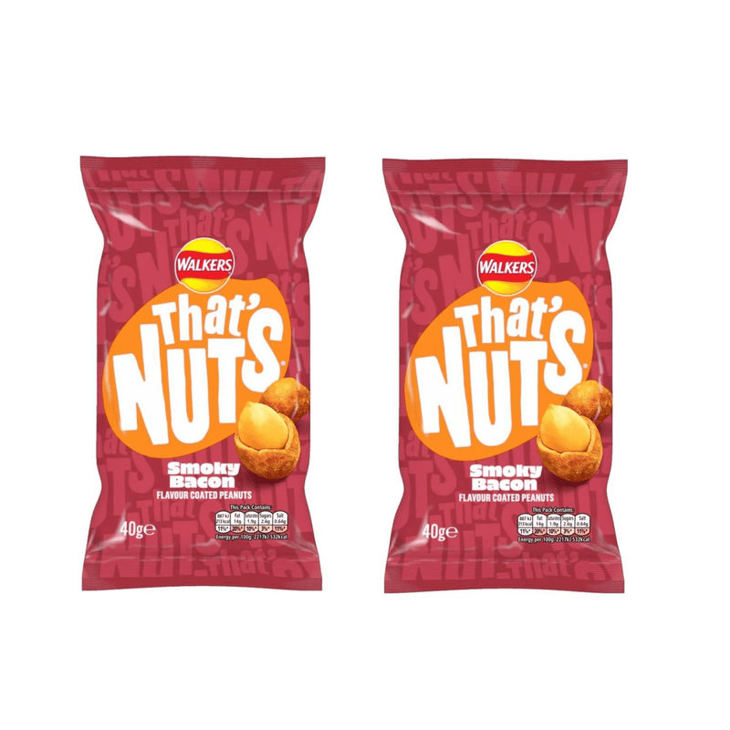 Walkers That's Nuts Smoky Bacon 12 x 40g (strip) - Out of Date
