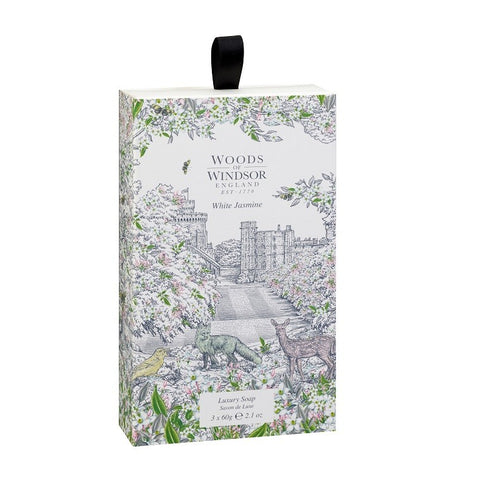Woods of Windsor Luxury Soap	White Jasmine 3 x 60g