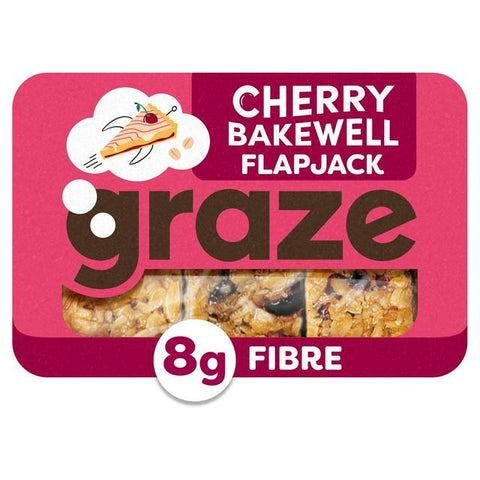 Graze Cherry Bakewell Flapjack 9 x 53g - Out of Date