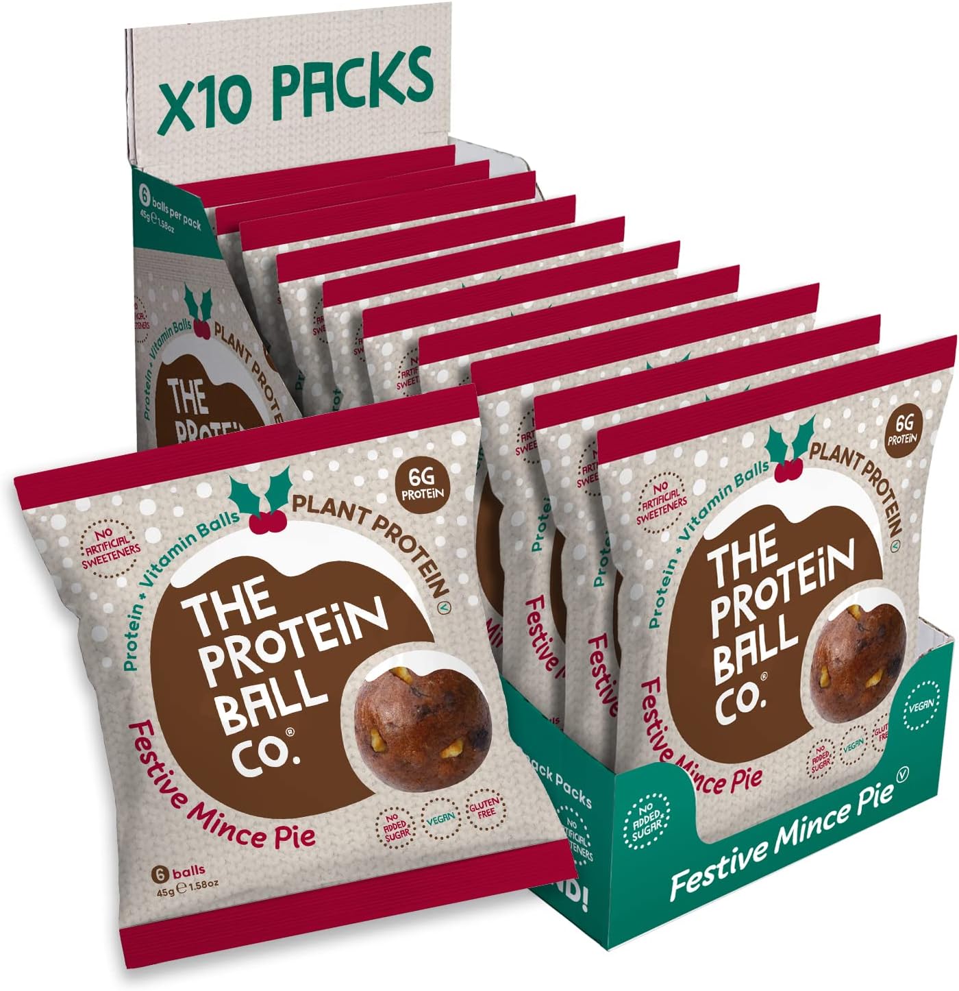 The Protein Ball Co Whey Protein Balls 10 x 45g