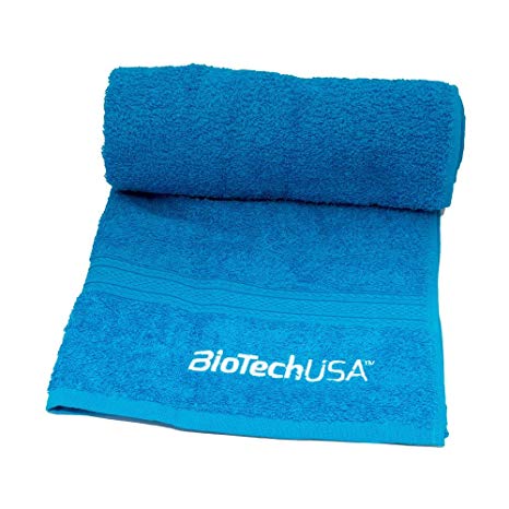 BioTech USA Blue Gym Towel - gymstop