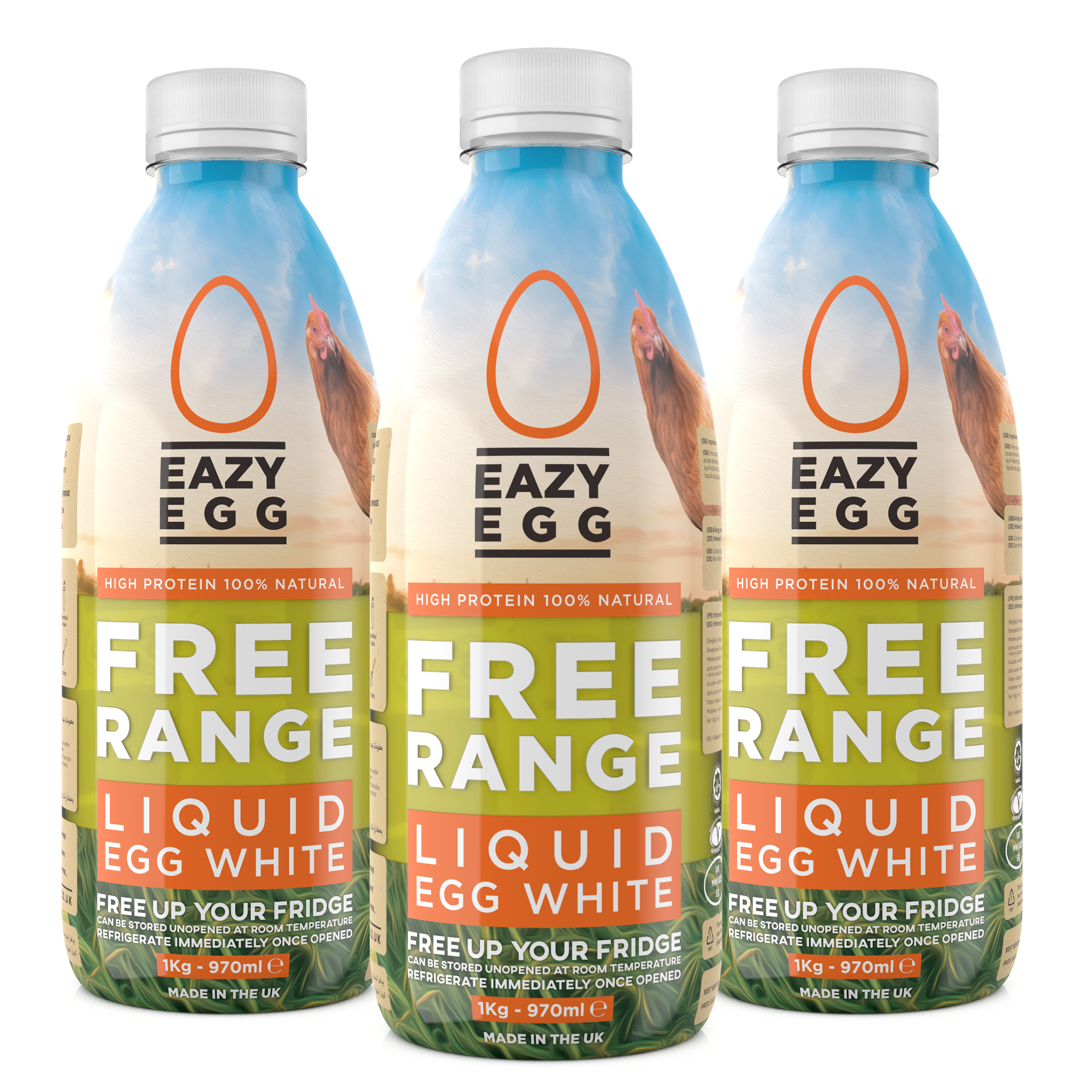 Eazy Egg Free Range Egg Whites 1kg - gymstop