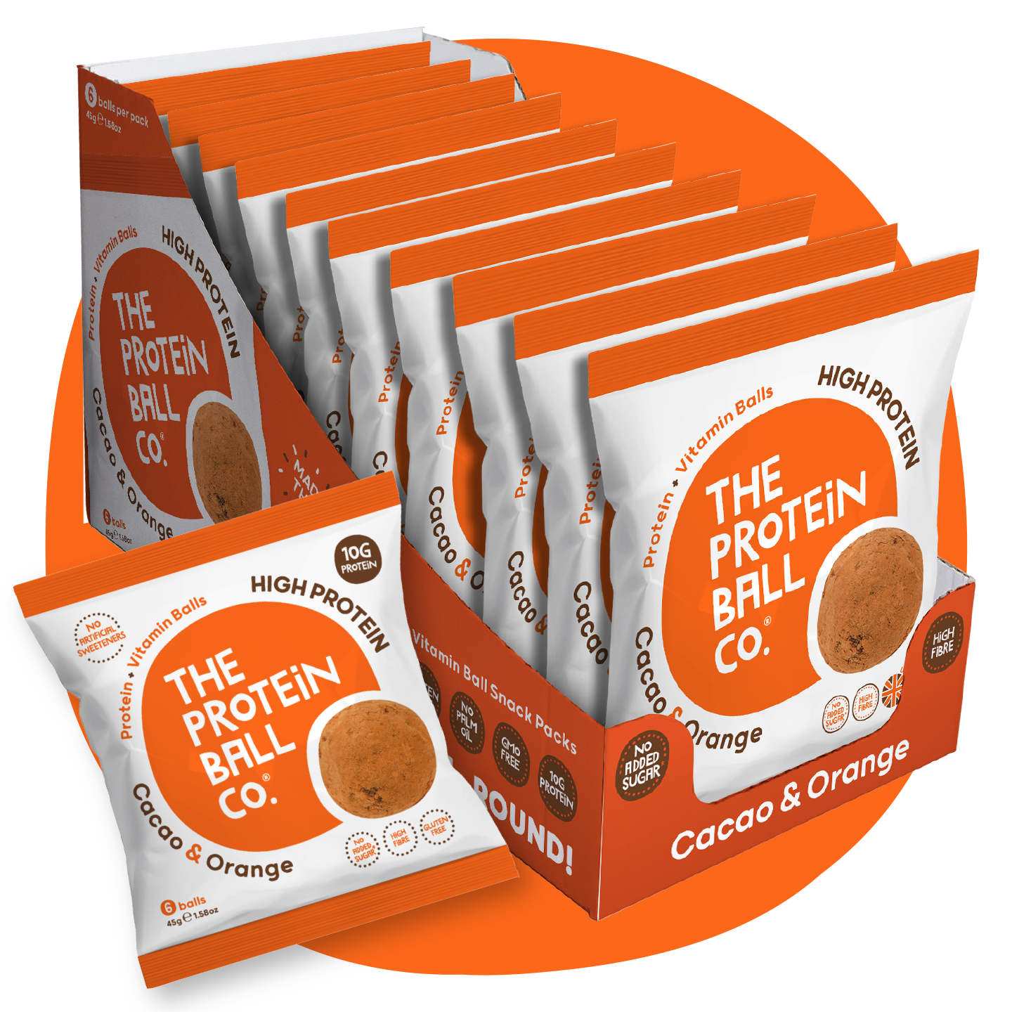 The Protein Ball Co Whey Protein Balls 10 x 45g