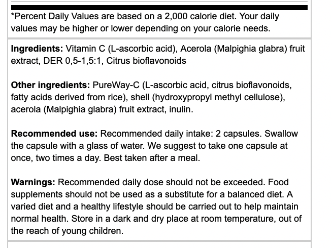 Osavi Active C 1000mg Vitamin C Vegan Caps