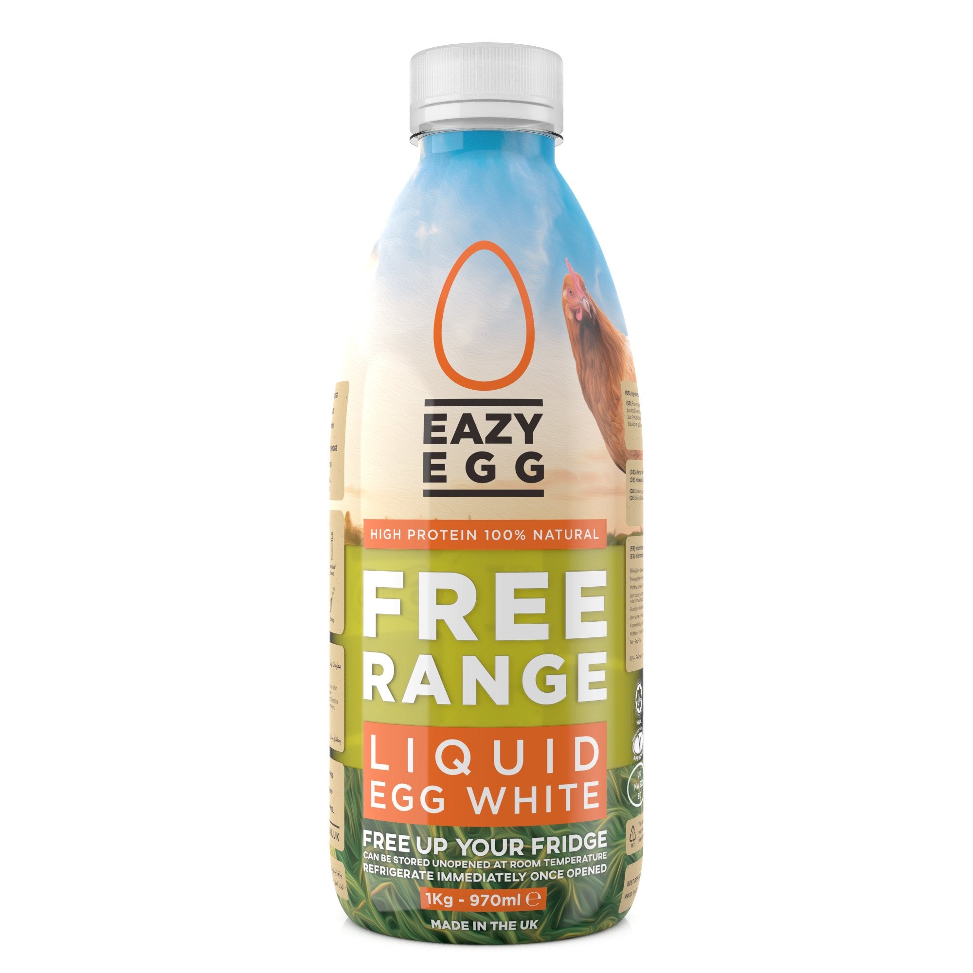 Eazy Egg Free Range Egg Whites 1kg - gymstop