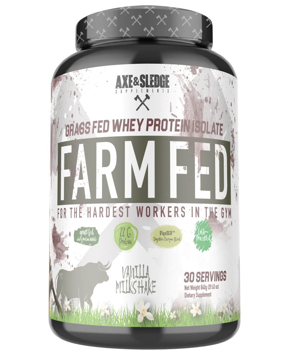 Axe & Sledge Farm Fed Whey Protein 796g - Out of Date