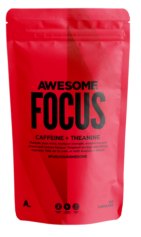 Awesome Supplements Focus (Caffeine & Theanine) 100 Caps