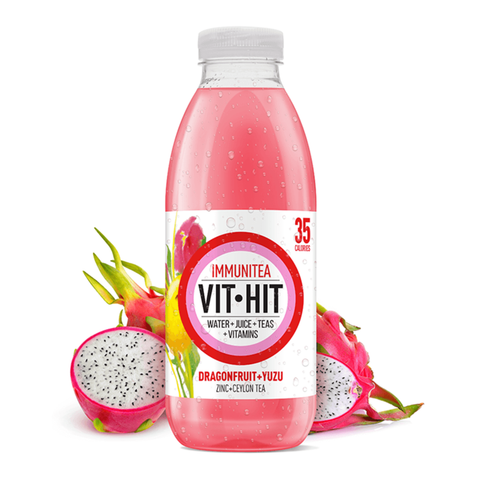 VITHIT Immunitea Dragonfruit & Yuzu 12 x 500ml