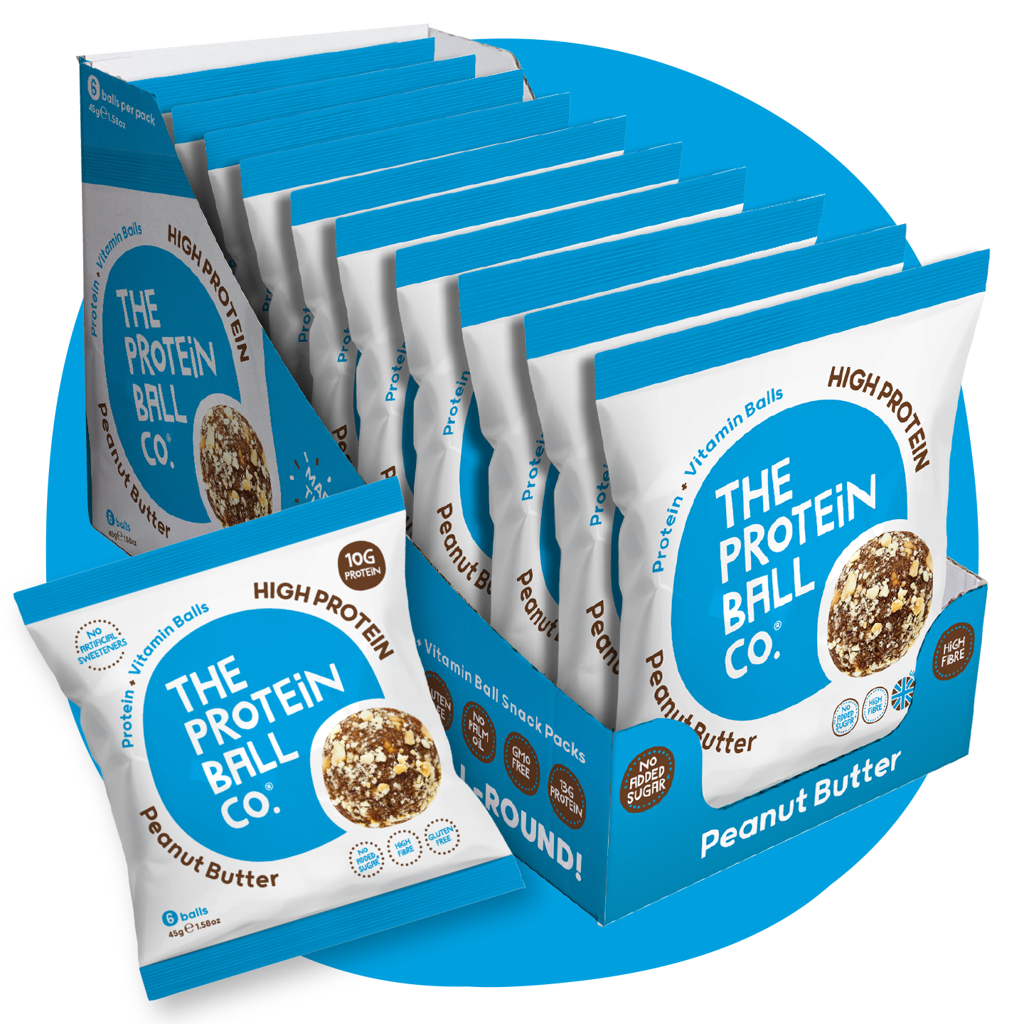 The Protein Ball Co Whey Protein Balls 10 x 45g