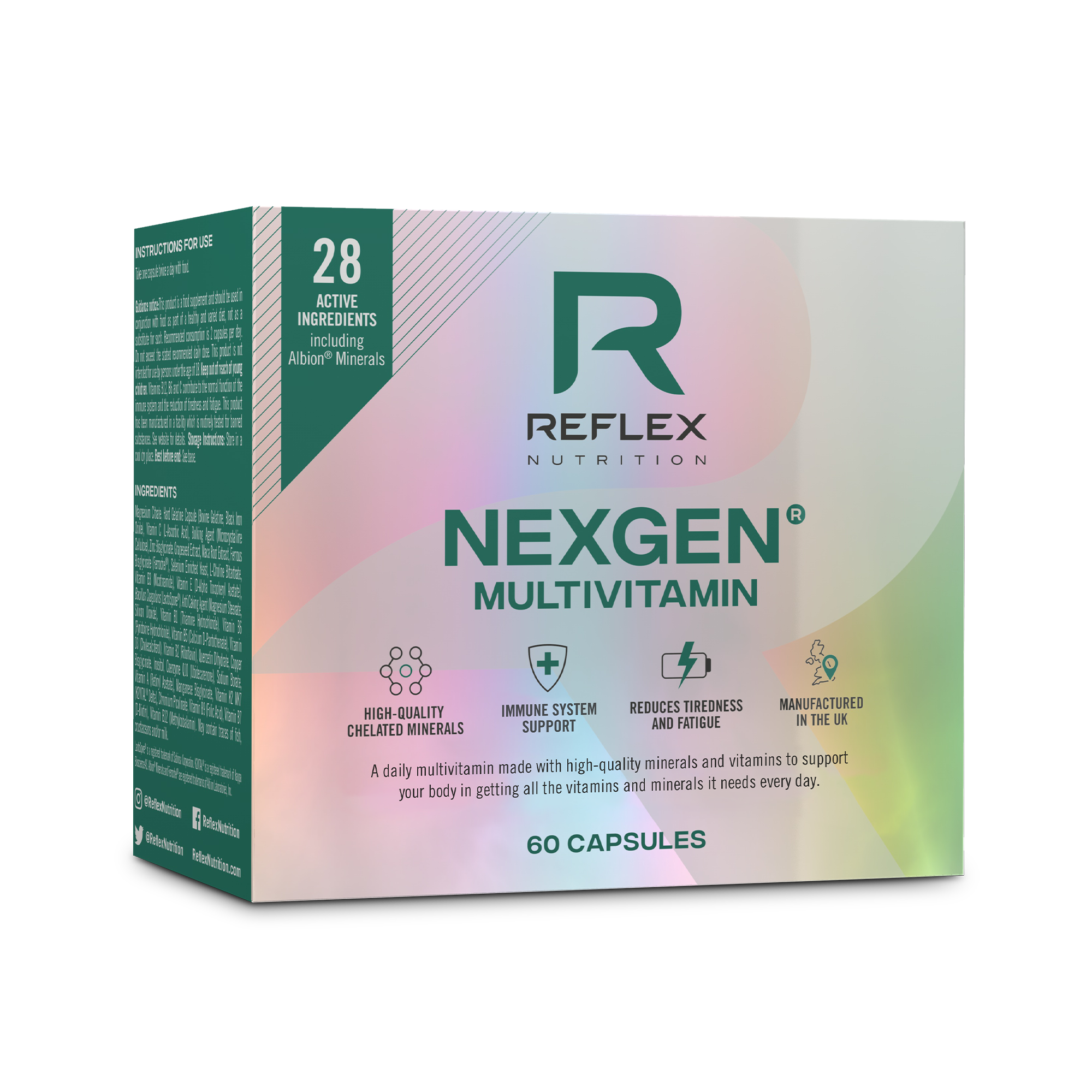Reflex Nutrition Nexgen Multivitamin (Pack of 3) 3 x 60 Caps