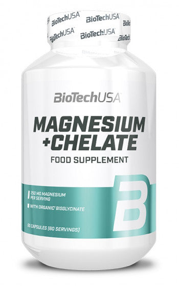 BioTech USA Magnesium + Chelate 60 Caps