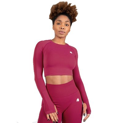 Gorilla Wear Hilton Seamless Long Sleeve - Fuchsia