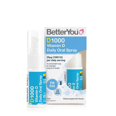 BetterYou D1000 Daily Vitamin D Oral Spray 15ml - Out of Date