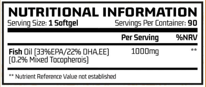 Chemical Warfare Omega 3 High Strength 90 Softgels