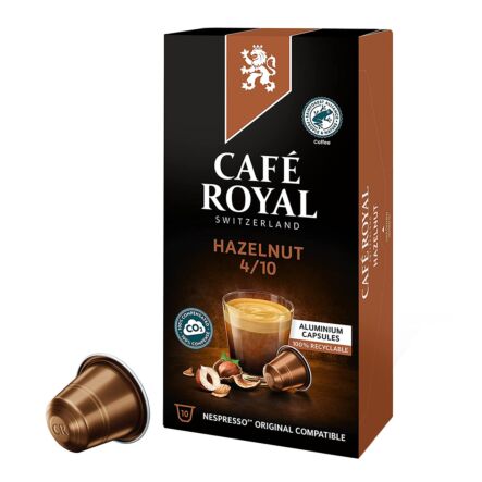 Cafe Royal Hazelnut 4/10 Nespresso 10 Caps - Out of Date