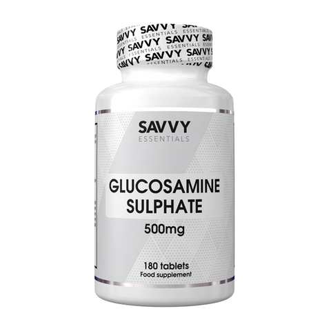 Savvy Essentials Glucosamine Sulphate 500mg 180 Tabs - Out of Date