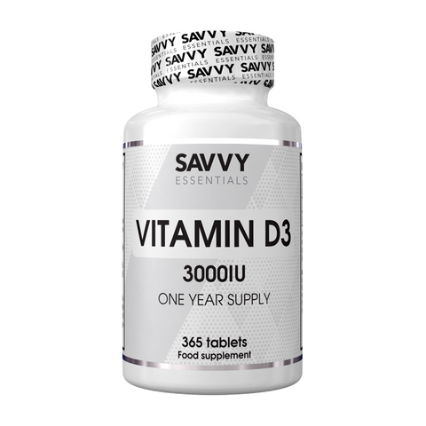 Savvy Essentials Vitamin D3 3000iu 365 Tabs